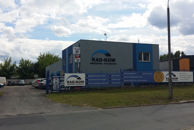 Serwis samochodowy Rad-Kow - widok z boku